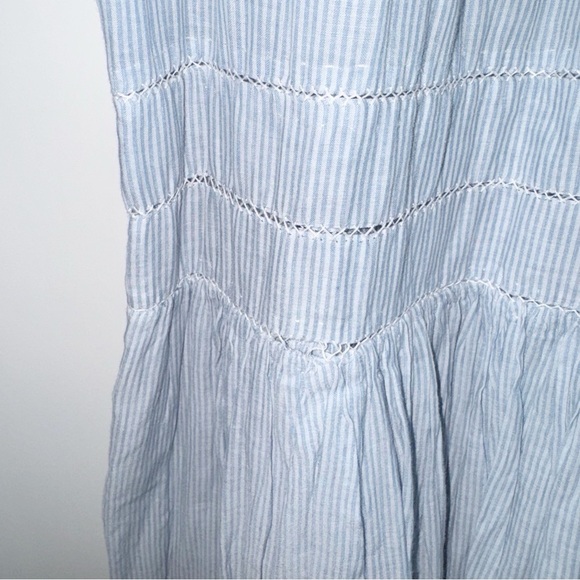 Ulla Johnson Striped Virginie Dress Blue White Maxi Lined Size 2 Women's Coastal - Picture 13 of 16